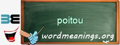 WordMeaning blackboard for poitou